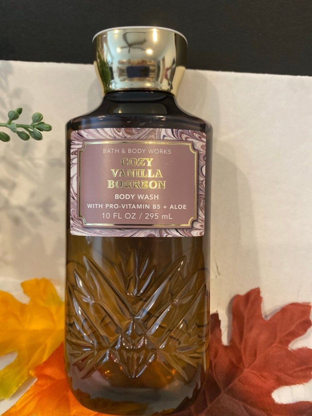 “Cozy Vanilla Bourbon” Bath & Body Works New 10 oz Body Wash